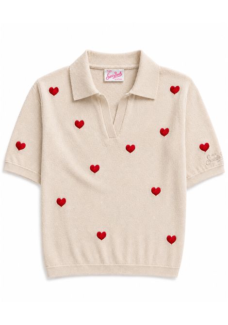 Polo con cuori SAINT BARTH | EVO0002 EVONNE JR00263L HEARTS 10 EMB